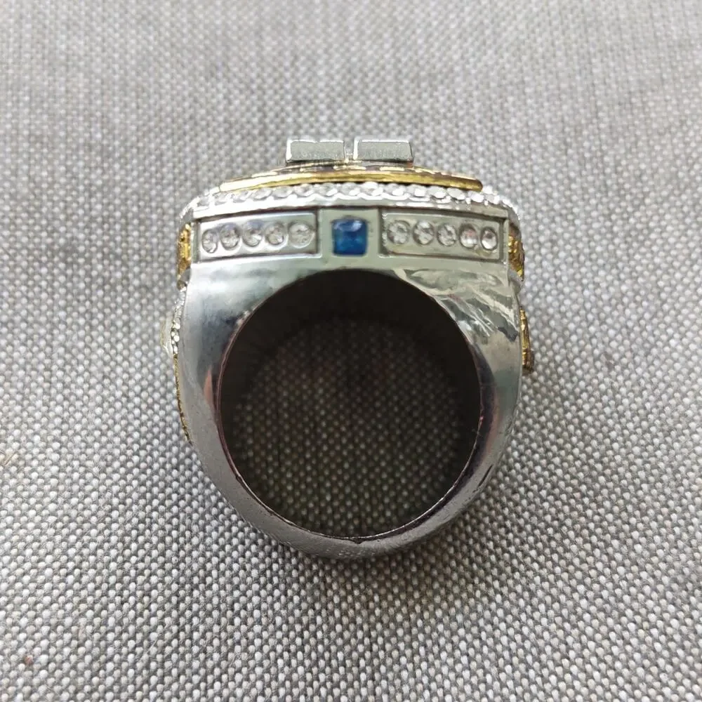 Houston Astros World Champions Men’s Engraved Ring Size 11 Silver/Gold CZ